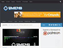 Tablet Screenshot of gamepad.com.br